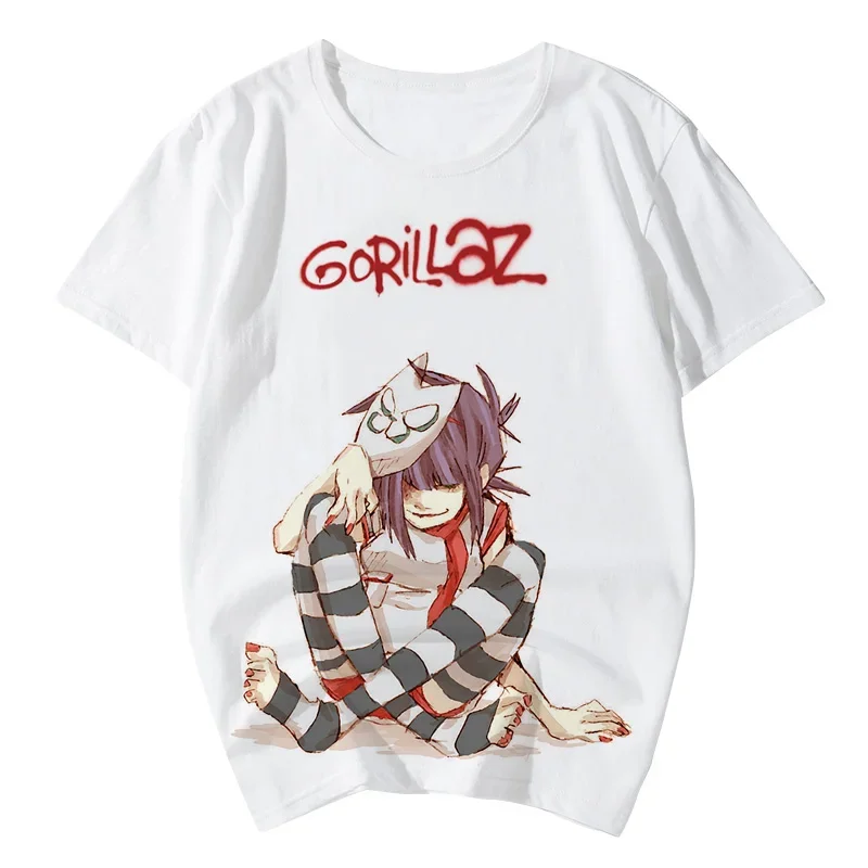 

Gothic Funny Japanese Anime Graphic Print T-shirt Unisex Tops Harajuku Summer Streetwear Casual Round Neck Short Sleeved Tees