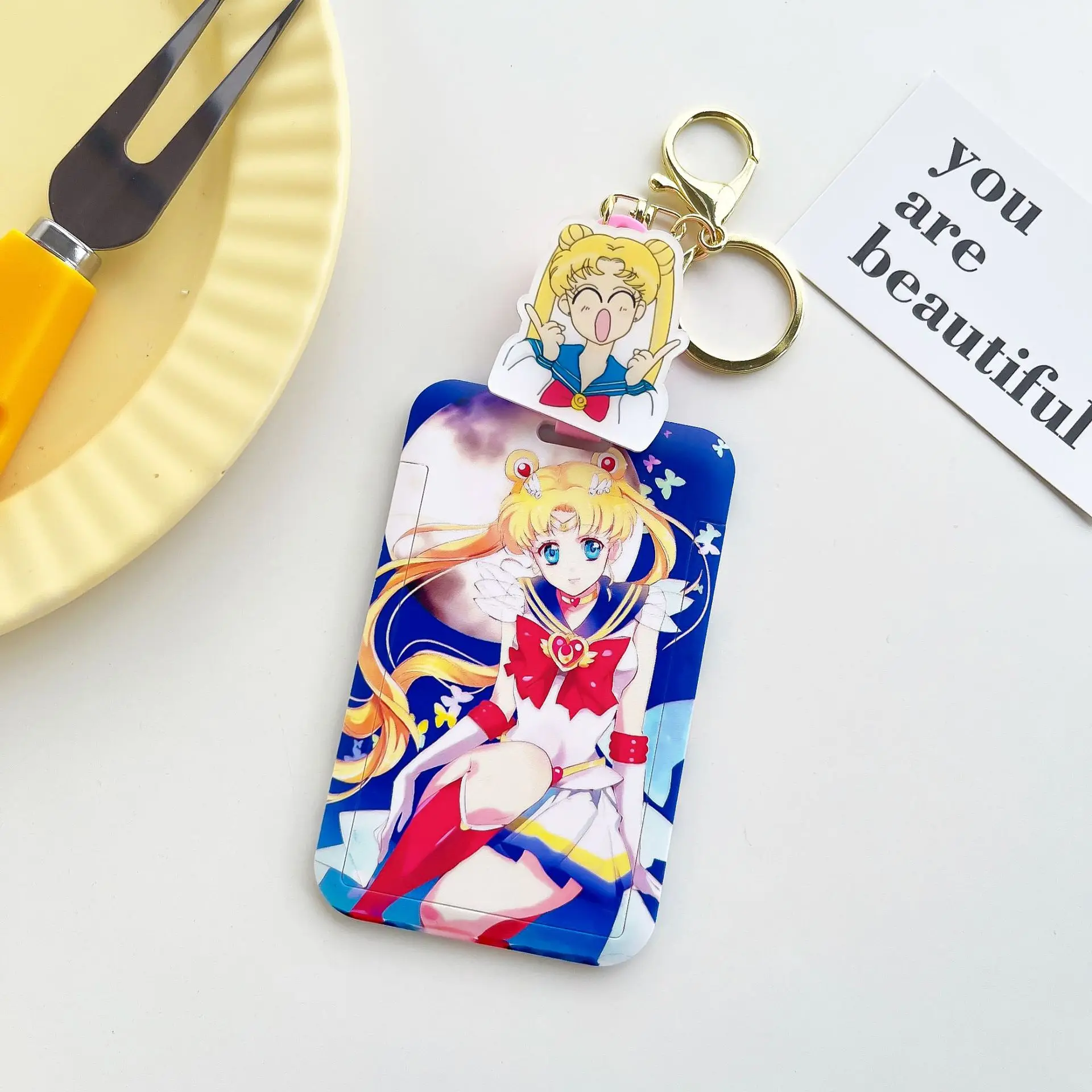 Roffatide Anime Sailor Moon Cartoon Tote Bag Borsa Crossbody Kawaii Lolita JK Ragazze Borsa a tracolla Canvas Satchel Messenger Bag Sling Bag
