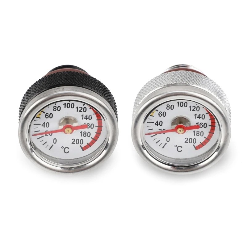 Motorcycle Caps With Oil Temperature Gauge 0-200℃ Pointers
