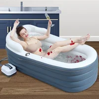 Modern Whirlpool Inflatable Bathtub Bathroom Bathtubs Household Massage Constant Temperature Whirlpool Adult Folding Bathtub 1
