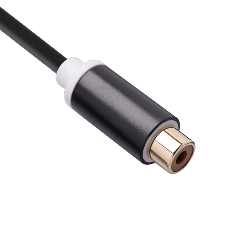 Y Adapter 1 RCA (Male) to 2 RCA (Female) Stereo Y Adapter Subwoofer Cable 1 Male to 2 Female Splitter Connectors audio adapter audio converter adapter sound card adapter