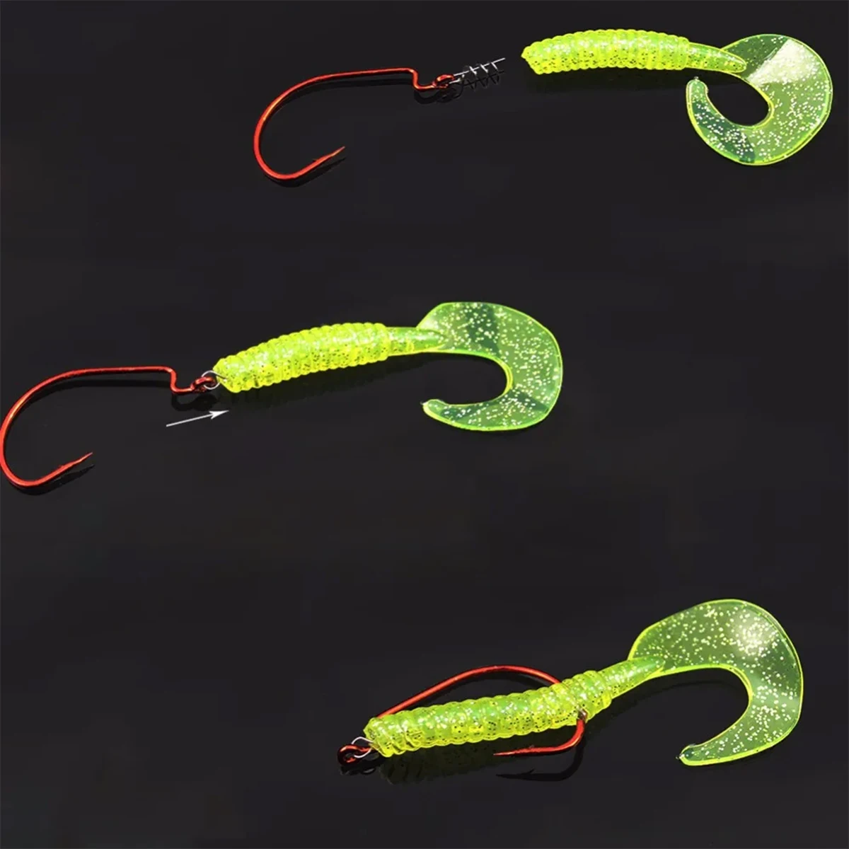 Description Picture 4 of itemSoft Baits Hook Lures Pin Spring Fixed Lock Screw Dagger Tool Fishing Crank Hook Twist Lock Fishing Connector Swivel Snap Tackle