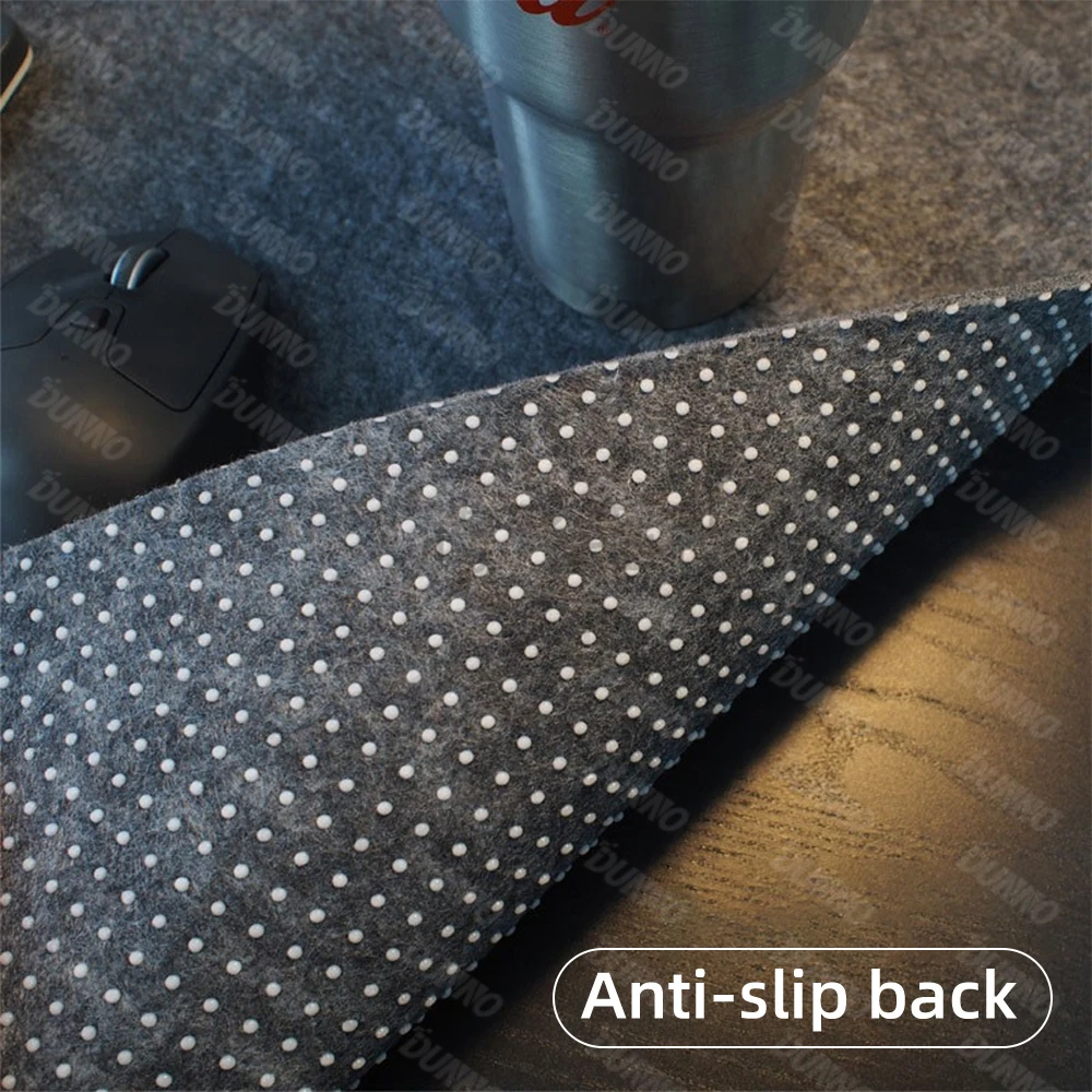 Sentiu Mouse Pad para Mesa de Escritório Tapete Protetor Antiderrapante Almofada de Mesa e Laptop Tapete de Teclado para Jogos e wo Tamanho Premium Grande lã - Imagem 3