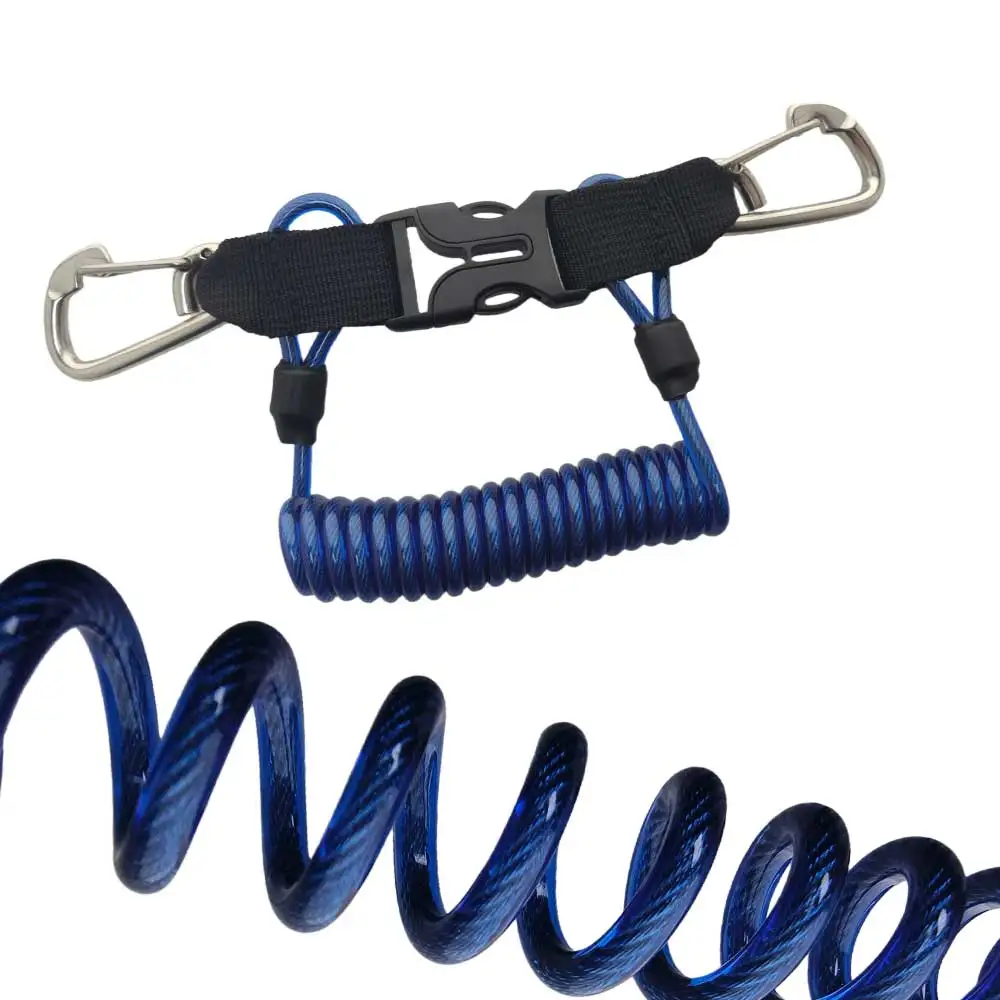 Scuba Diving Camera Coil Spring Lanyard with Quick Release Buckle ...