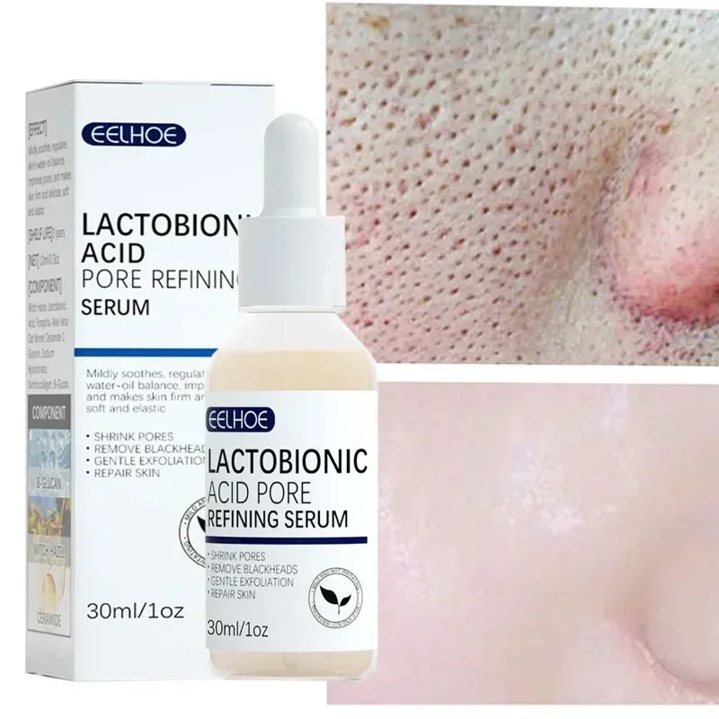 Lactobionic Acid Face Serum Pore Shrink Hyaluronic Acid Moisturizing Nourishing Firming Brighten Korean Cosmetics facial serum facial essence whitening serum salicylic acid facial serum