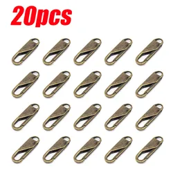 Instant Zipper Repair Kit for Travel Bags and Suitcases - DIY Zipper Slider Puller Replacement (Coppery-20pcs)