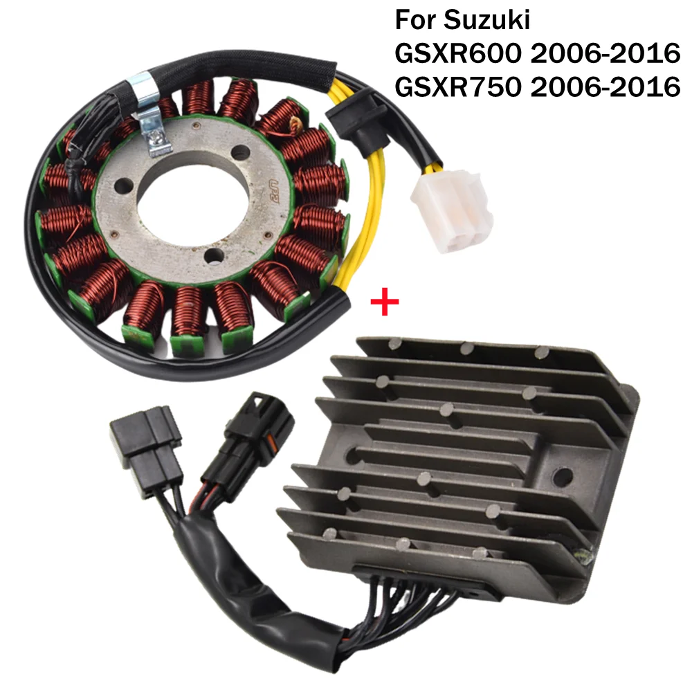 Gsxr 600 750 Kit Raddrizzatore Regolatore Bobina Statore Moto Per Suzuki Gsxr600 Gsxr750 Gsx R Gsx-R600 Gsx-R 750 2006-2016