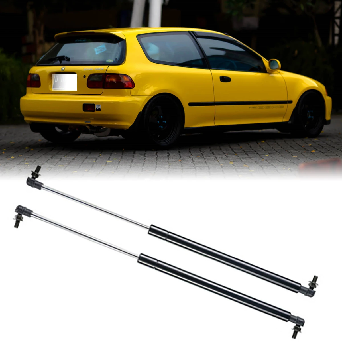 

2PCS Rear Tailgate Gas Struts Bars Shock Spring Lift Supports For Honda Civic Hatchback 1992-1995 Car Accessories 74820SR3003