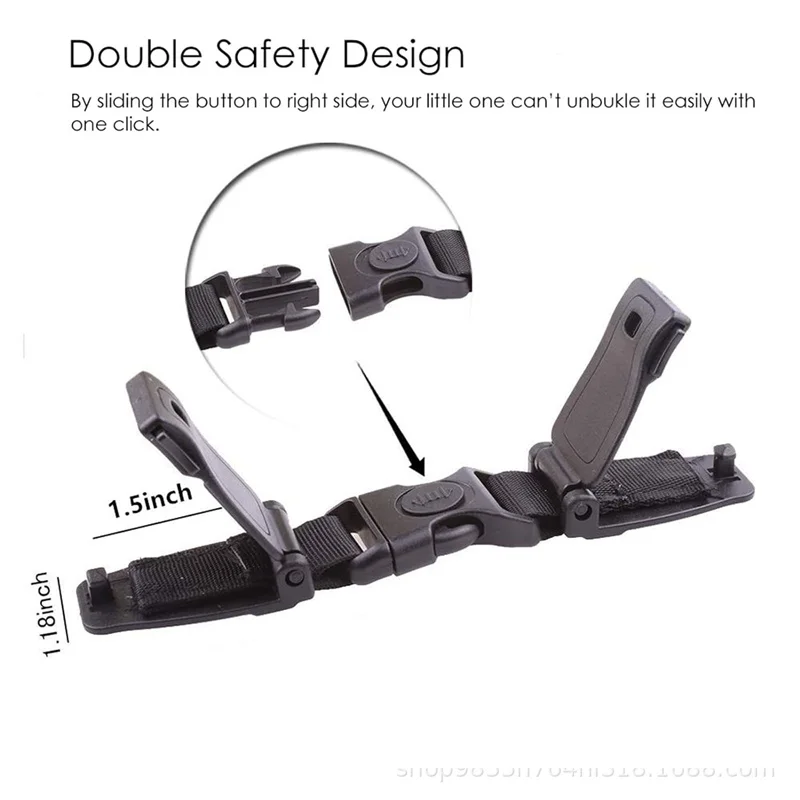Child Highchair Chest Clip Auxiliary Safety Buckle Adjustable Baby Seat Strap Belt Removal Travel Car Backpack Retainer Harness