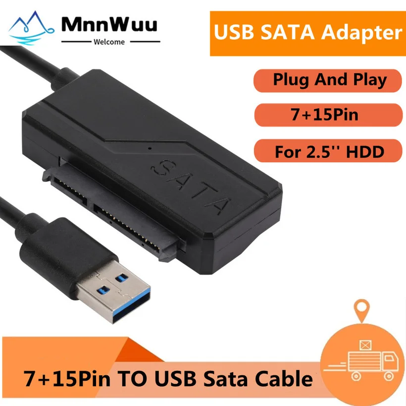 

SATA to USB 3.0 Adapter USB to SATA Cable 5Gbps High Speed Data Transmission For 2.5 Inch HDD Hard Drive SATA Adapter