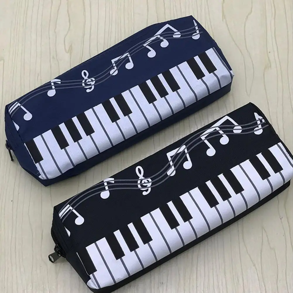 

Pen Pouch Good Musical Note Print Pencil Organizer Pouch Unique Pattern Compact Pencil Bag