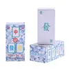 136 Sheets/Set Portable Mahjong Cards Playing Cards PVC Handheld Mahjong Board Game for Family Friends Gathering Parties 2