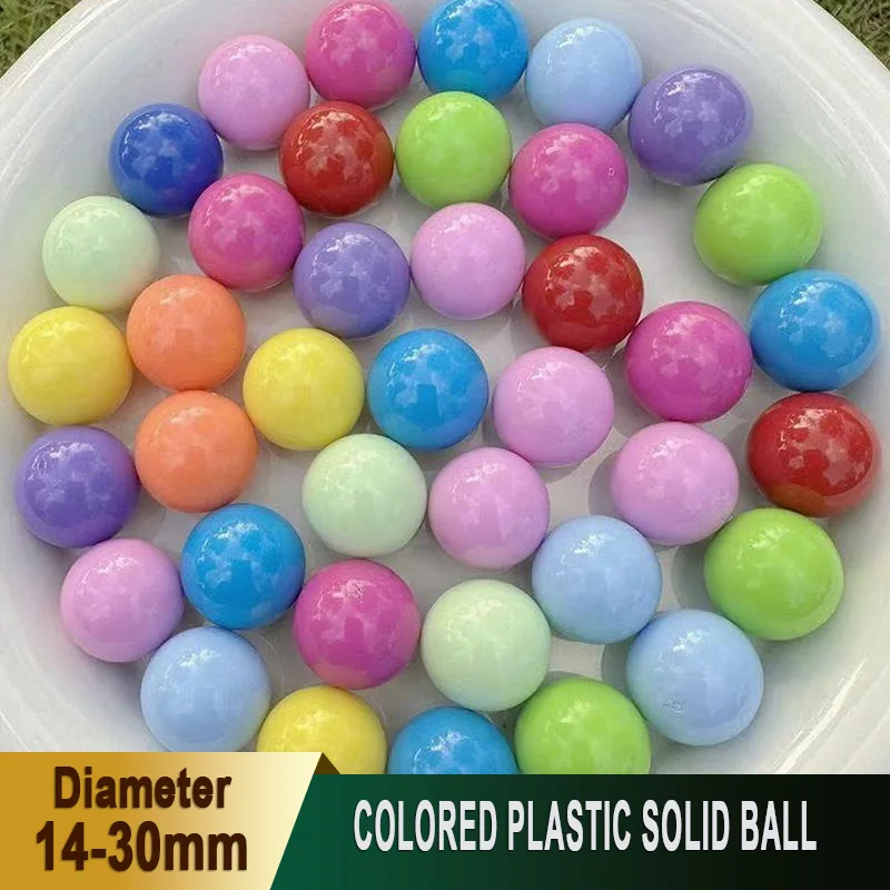 10-100Pcs 플라스틱 솔리드 볼 직경 14mm-30mm 수학 조작/마블 런 트랙 장..