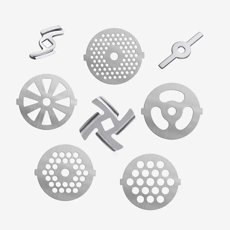 Meat Grinder Spare Parts 1PC Meat Grinder Plate Net Knife Stainless Steel Hole Plate for 55mm Diameter