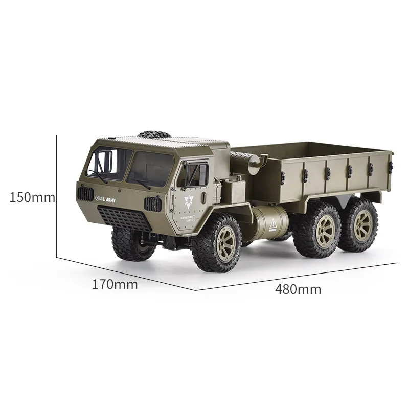 FY FY004A 1:12 six wheel drive military card with differential simulation RC off-road vehicle full scale remote control model ca 5