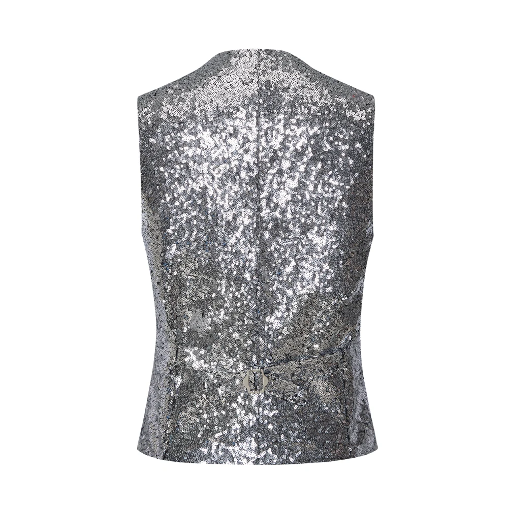 Mens Steampunk Vest Single Breasted V Neck Wedding Waistcoat Men Tuxedo Aristocrat Vests Gilet Men's Sequin Waistcoat dress vests