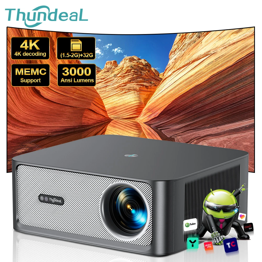 映像用ケーブル LED Projector 8000 Lumens Salange P92 Full HD LED Projector for Home Theater