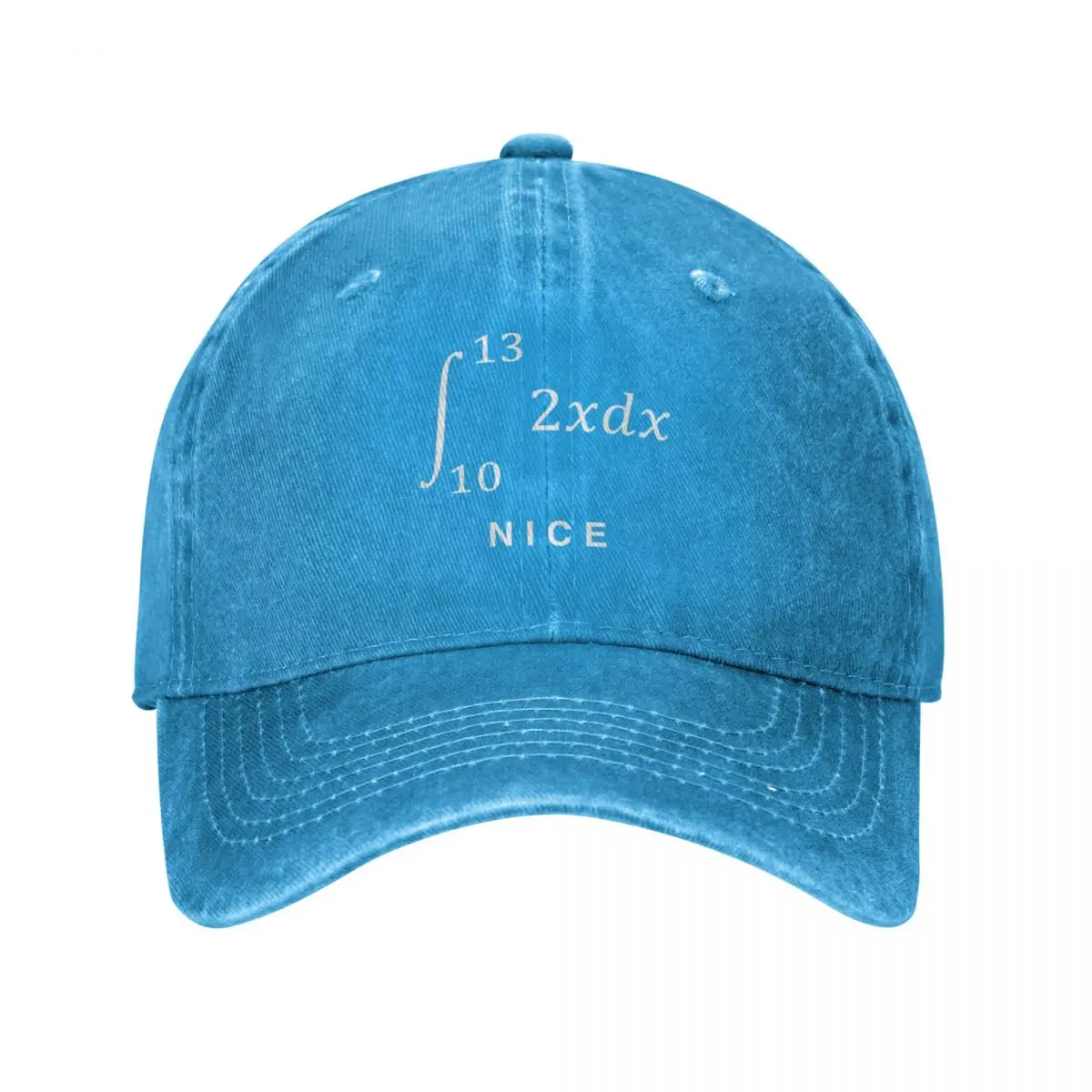 

integrate(2x dx) with limits 10 to 13 = 69 NICE - funny math design (dark) Baseball Cap Hip Hop Anime Hat Men'S Hat Women'S