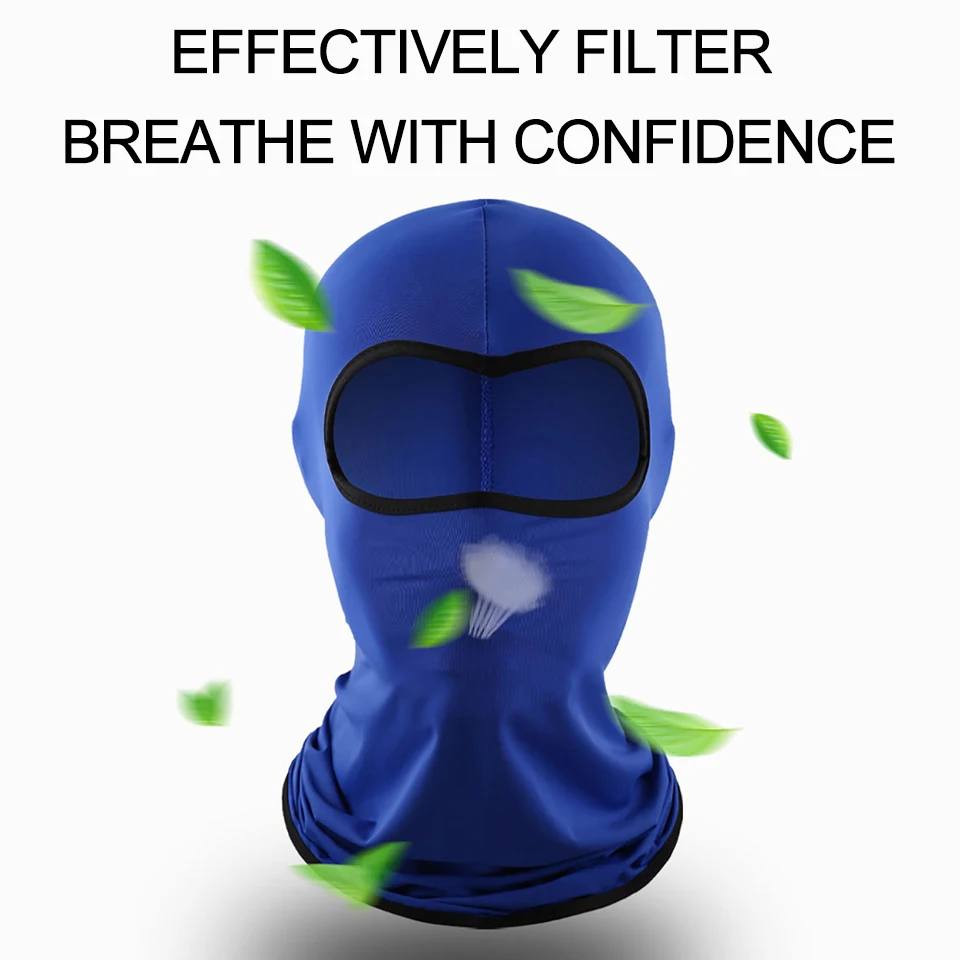 Outdoor Cycling Sunscreen Face Mask Sun Protection Anti-UV Ice Silk Balaclava Breathable Comfortable Quick-drying He