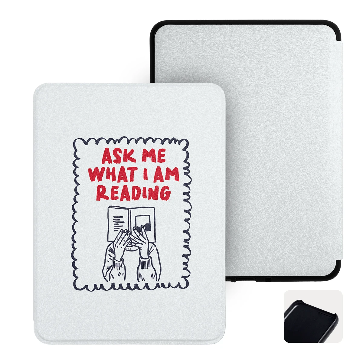 Murmole Magnetic Auto Sleep Hard Case Cover with Hand-drawn Art Style