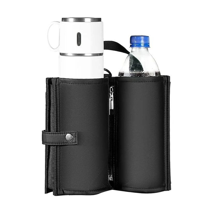 

Cup Holder Portable Cup Holder For Suitcase Foldable Luggage Drink Caddy With Handle, Fits Roll On Suitcase Handle