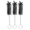 5pcs Durable 5cm Wire Tube Brush Metal Handle Steel Wire Soft Cleaning Brush Glass Hand Tool 5