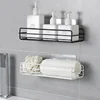 Toilet Storage Rack Bathroom Shelf No-Drill Corner Shelf Shower Wall Mounted Shelf Bracket Bathroom Accessory Organizer Shampoo 4