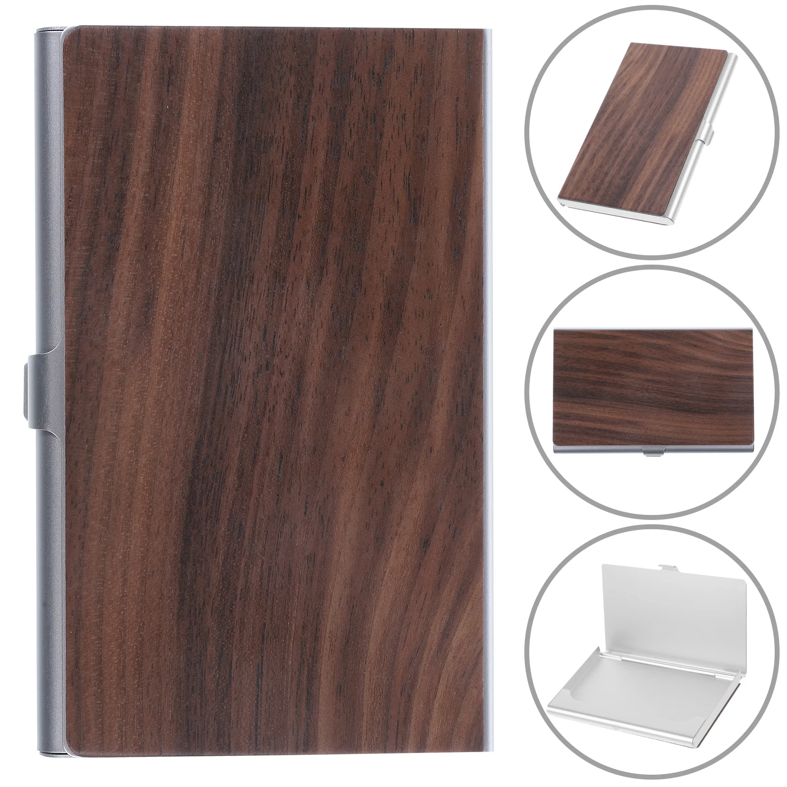 

Cards Business Case Office Container Holder Visiting Convenient Clip Name Organizer Storage Travel