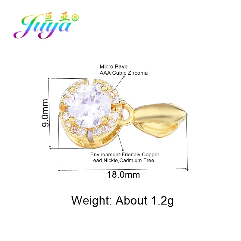 Elegant Brass Connector Pinch Clip Bails for DIY Earrings and Jewelry Making