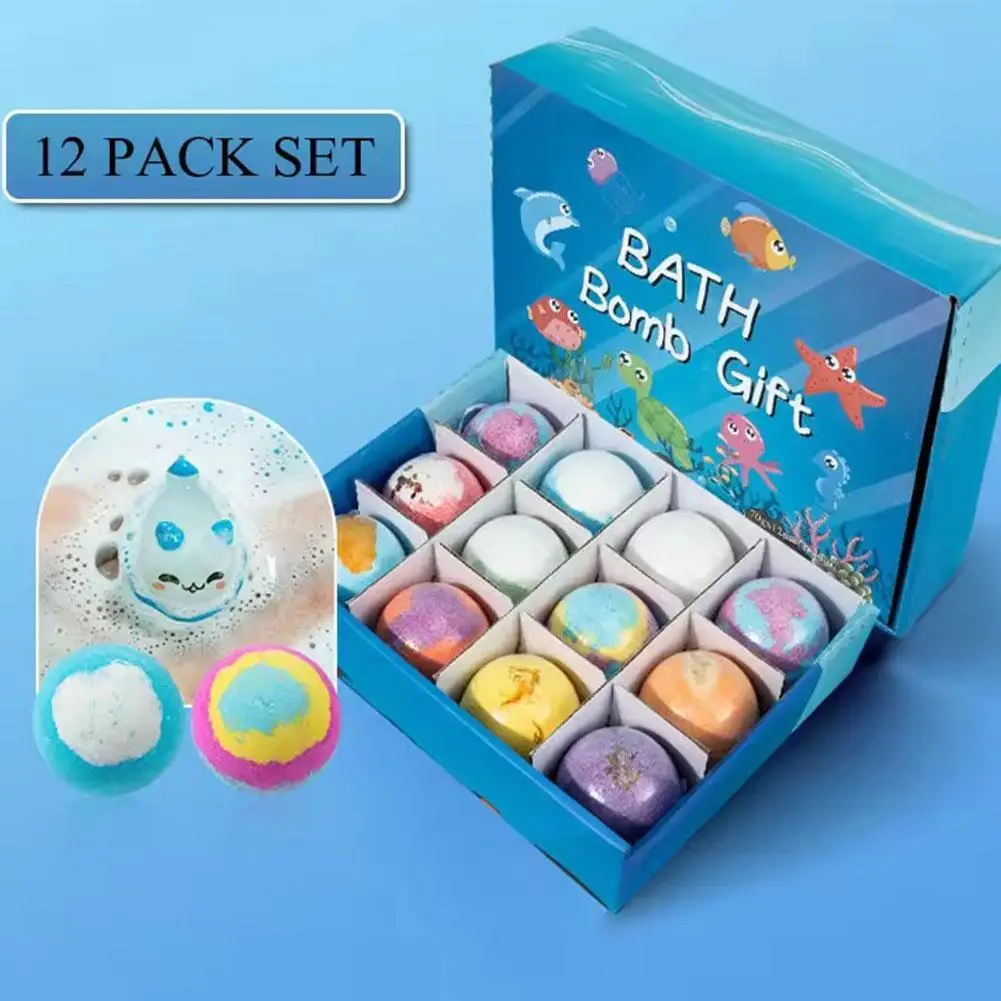 Ocean Surprise Bath Bombs - Color Changing Spa & Bubble Bath Balls with Hidden Toys