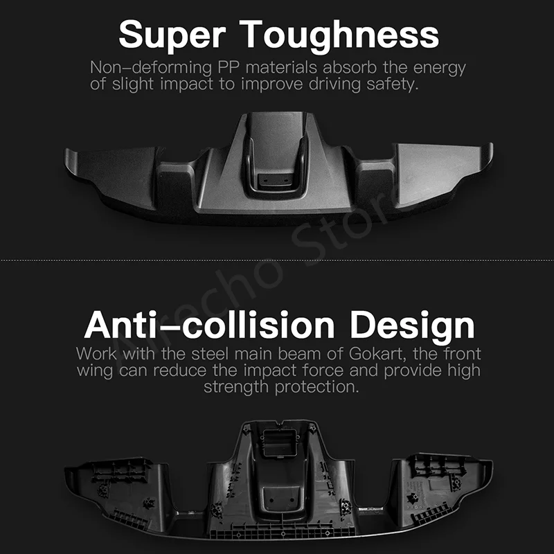 Original GoKart Pro Front Wing Parts For Ninebot by Segway Go Kart Kit PRO Refit Front Bumper Plastic Protection Accessories