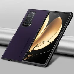 Luxury PU Leather Phone Cover with Silicone Shockproof Protection for Honor Magic VS (Purple)