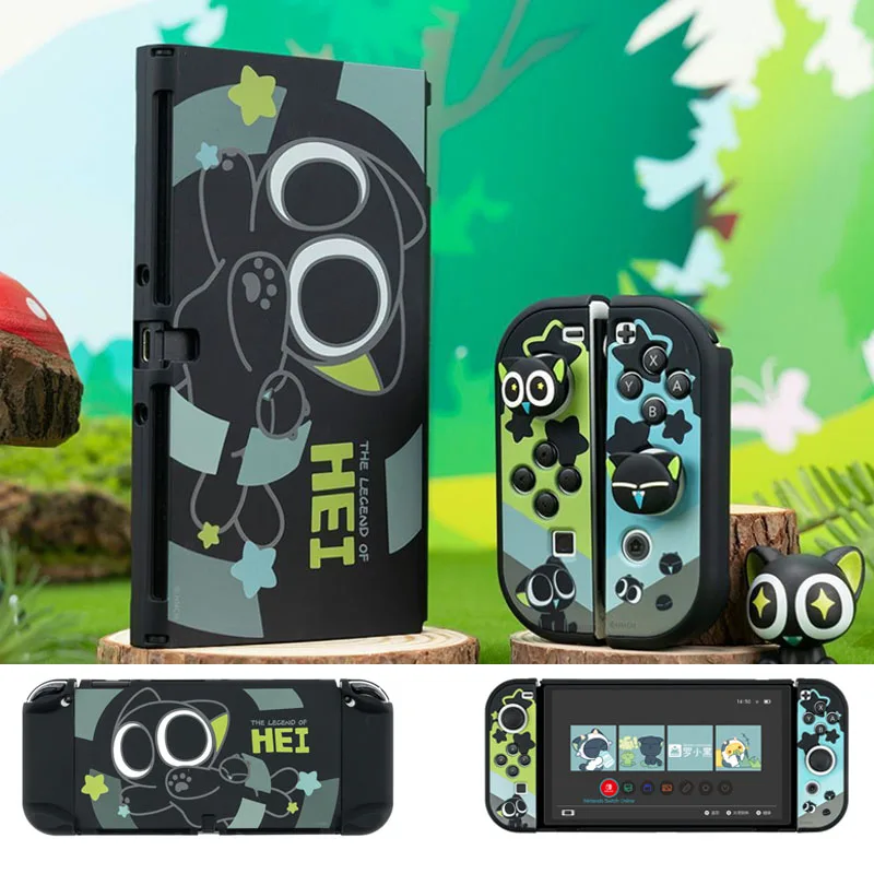 Luoxiaohei Matte Hard Back Cover Crystal Shell Per Nintendo Switch Oled Ns Joy-Con Controller Custodia Protettiva Full Protector