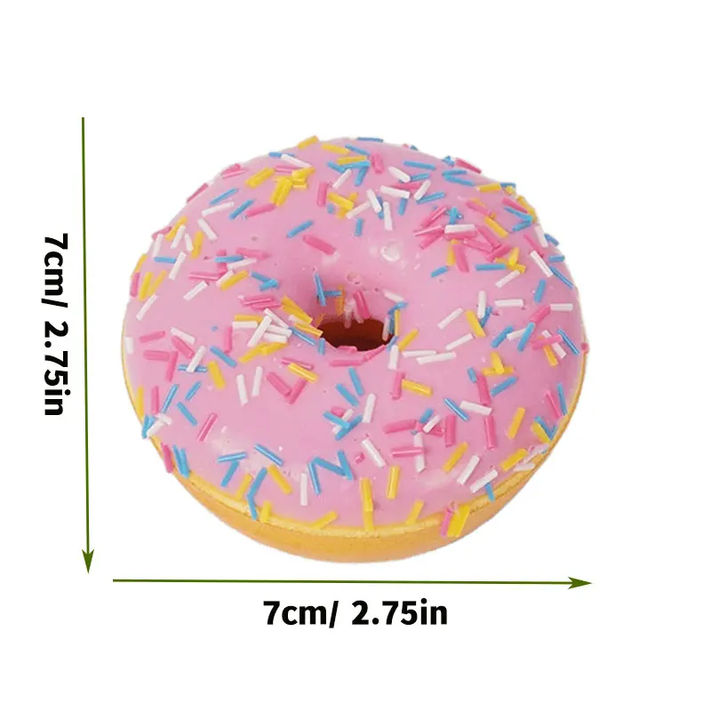 Food Model Food Photography Props Kitchen Food Toys Donut Photography Props 6pc Artificial Donuts Model Imulation Donut Fake Cake Bread Model PU Donut Dessert Baking Shop Display Photography Props Dessert