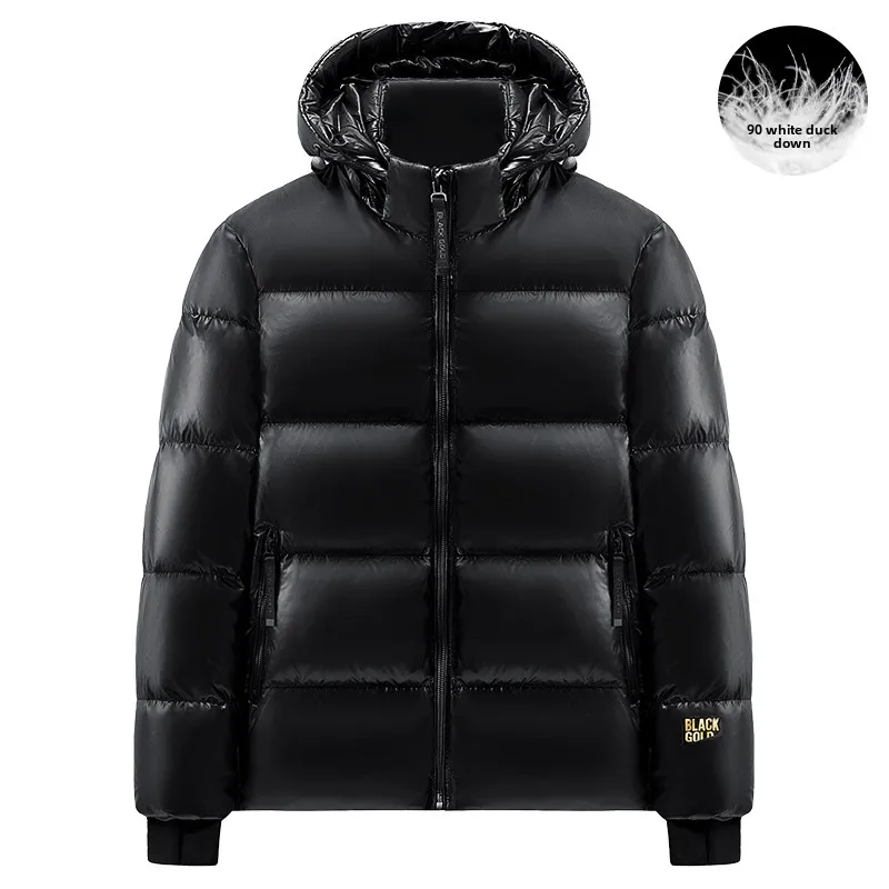 Winter Hooded Black Gold High-end Puffer Jacket Fashion Jackets Coats Men's Clothing Doudoune Homme Ropa Hombre Chaquetas