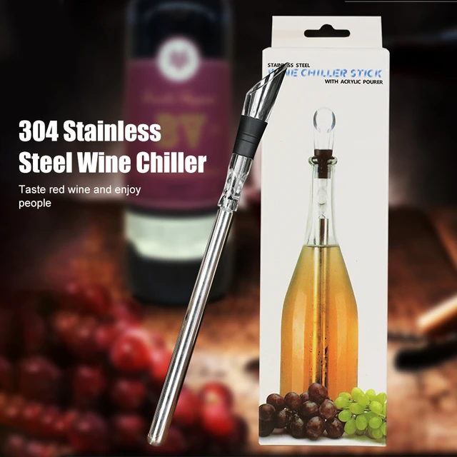 Wine Chiller & Stick (Stainless Steel)