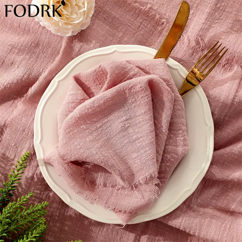 

50pcs Cloth Napkin for Food Christmas Decoration 2023 Table Mat Decor Dinner Towel for Kitchen Dinner Wedding Party Linen Gauze