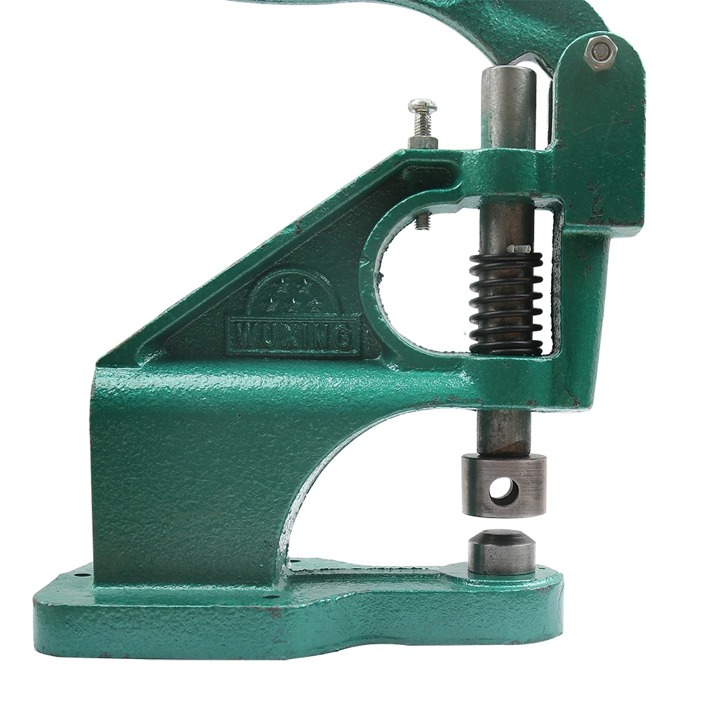 Multifunctional Ductile Iron Hand Press Stainless Steel Eyelets Grommet with Dies for LeatherCrafts Paper Flex Banner KT Board