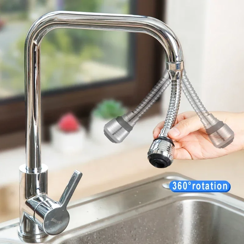 Faucet Extender 360&deg; Adjustment Kitchen Faucet Extender Dual Mode Water Saving Pressurize Filter Sprayer Bathroom Kitchen Gadget