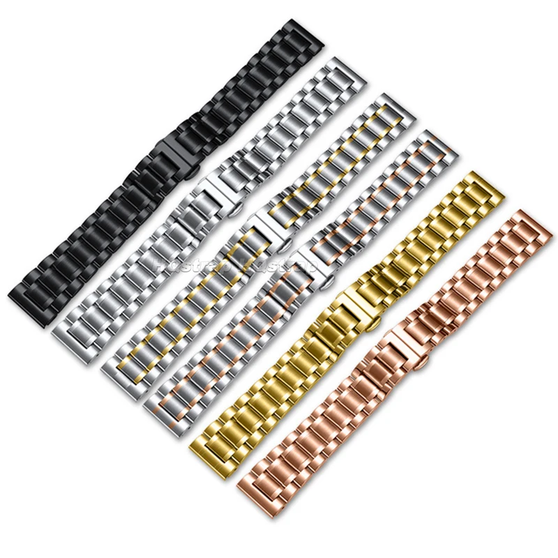 Stainless Steel Butterfly Buckle Bracelet Strap