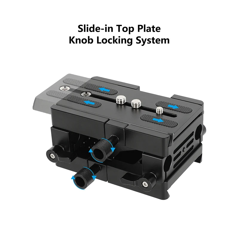 Camvate-placa de Liberação Rápida para o Ombro Dslr Placa Base da Câmera Braçadeira Dovetail Arri Lws Rod Support System Tripé 15 mm - Image 2