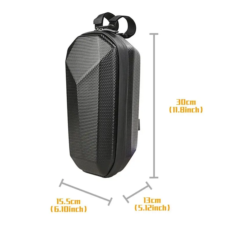 Electric Scooter Front Bag 5L Big Capacity Hard Shell Waterproof Bicycle Storage Bag Portable Hanging Bike Accessories