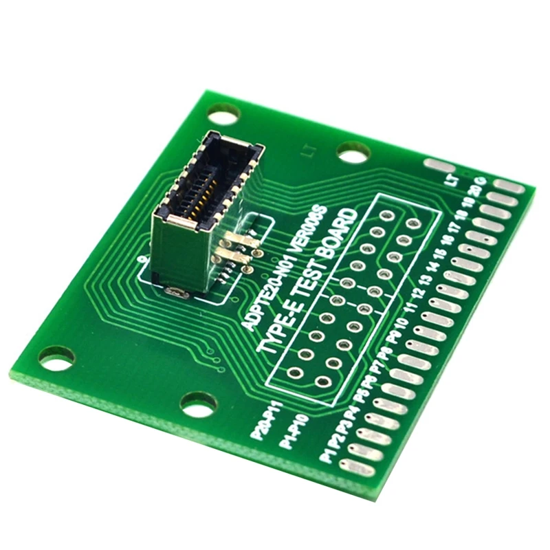 TYPE-E-Test-PCB-Board-Universal-Board-With-USB-3-1-TYPE-E-Port-43X33MM-20.jpg Típus-E Teszt Pcb Tábla Univerzális Usb 3.1 Type-E Port 43X33Mm 20 Tűs-E Csatlakozó Adaptere - Image 2