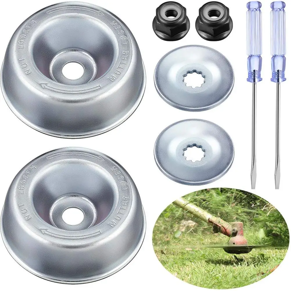 8pcs/set Weed Grass Blade Adapter With Easy Installation Gardening Machine Lawnmower Kit home tool parts |