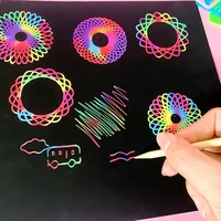Funny Spirograph Drawing Toys Set Montessori Education Geometric Ruler Toys Drawing Accessories Creative Educational Kids Toy 2