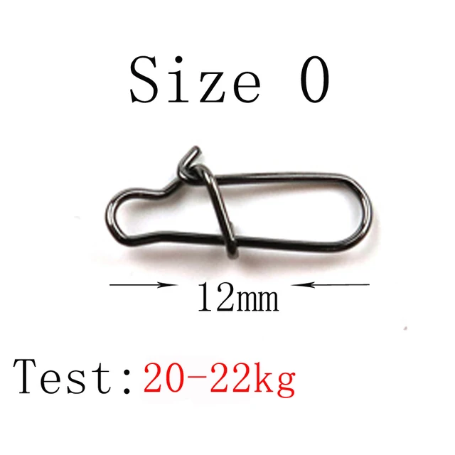 260pcs Stainless Steel Fishing Hooked Snap Fishing Barrel Swivel Snaps Hooks  Kit