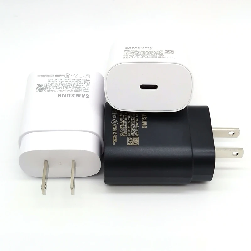 Samsung 25W US Charger PD Super Fast Charge Adapter For Galaxy S20 S21 S22 S23 S24 Note 20 10 Z Flip Fold 6 5 4 3 2 A15 A35 A55
