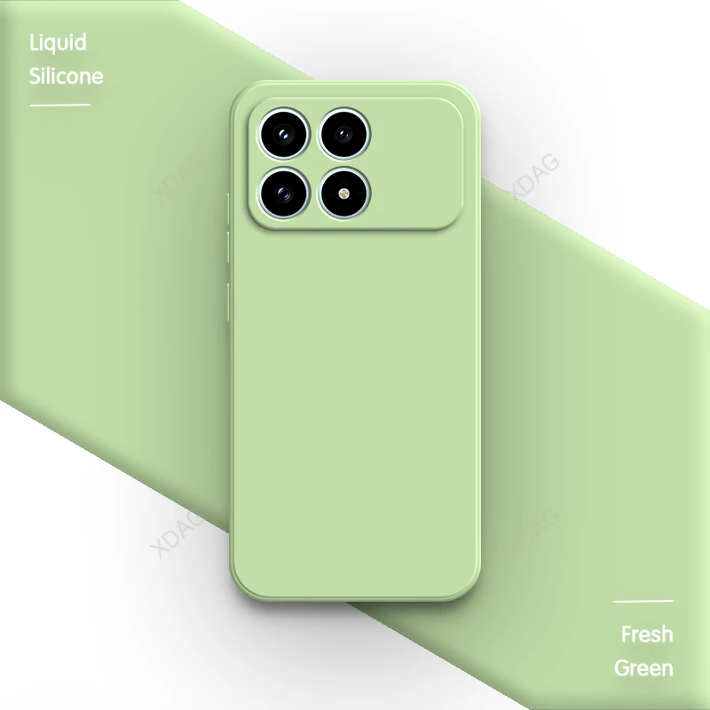 Premium Silicone Phone Case with Soft Internal Flocking - High-Quality Protective Back Cover