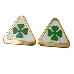 Alfa Romeo Quadrifoglio Centennial Celebration Exterior Badge Sticker (Gold)