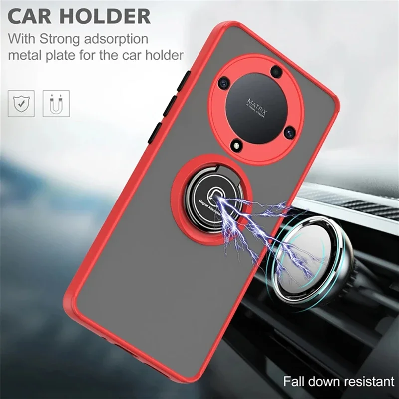 Armor Matte Shockproof Case with Ring Holder Stand